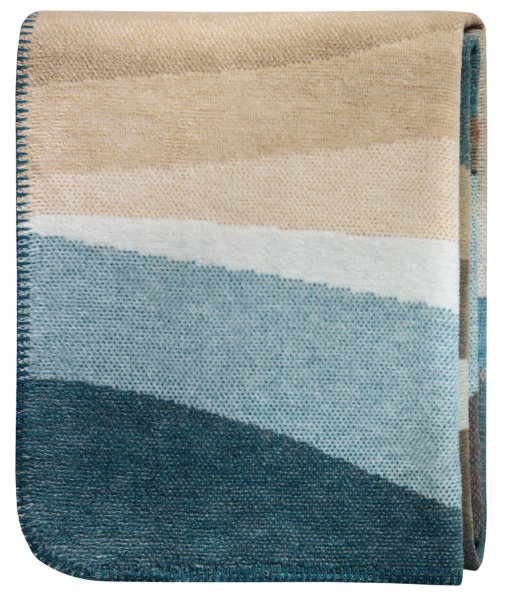 Biederlack Wohn- und Kuscheldecke 'Iceland Horizon' 150 x 200 cm Blau